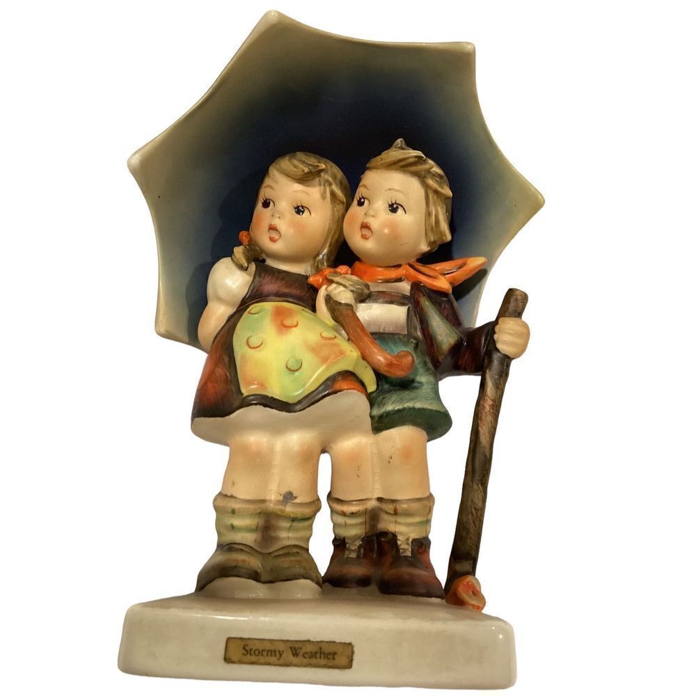 Vintage Hummel “ Stormy Weather “ 71 Figurine W Germany